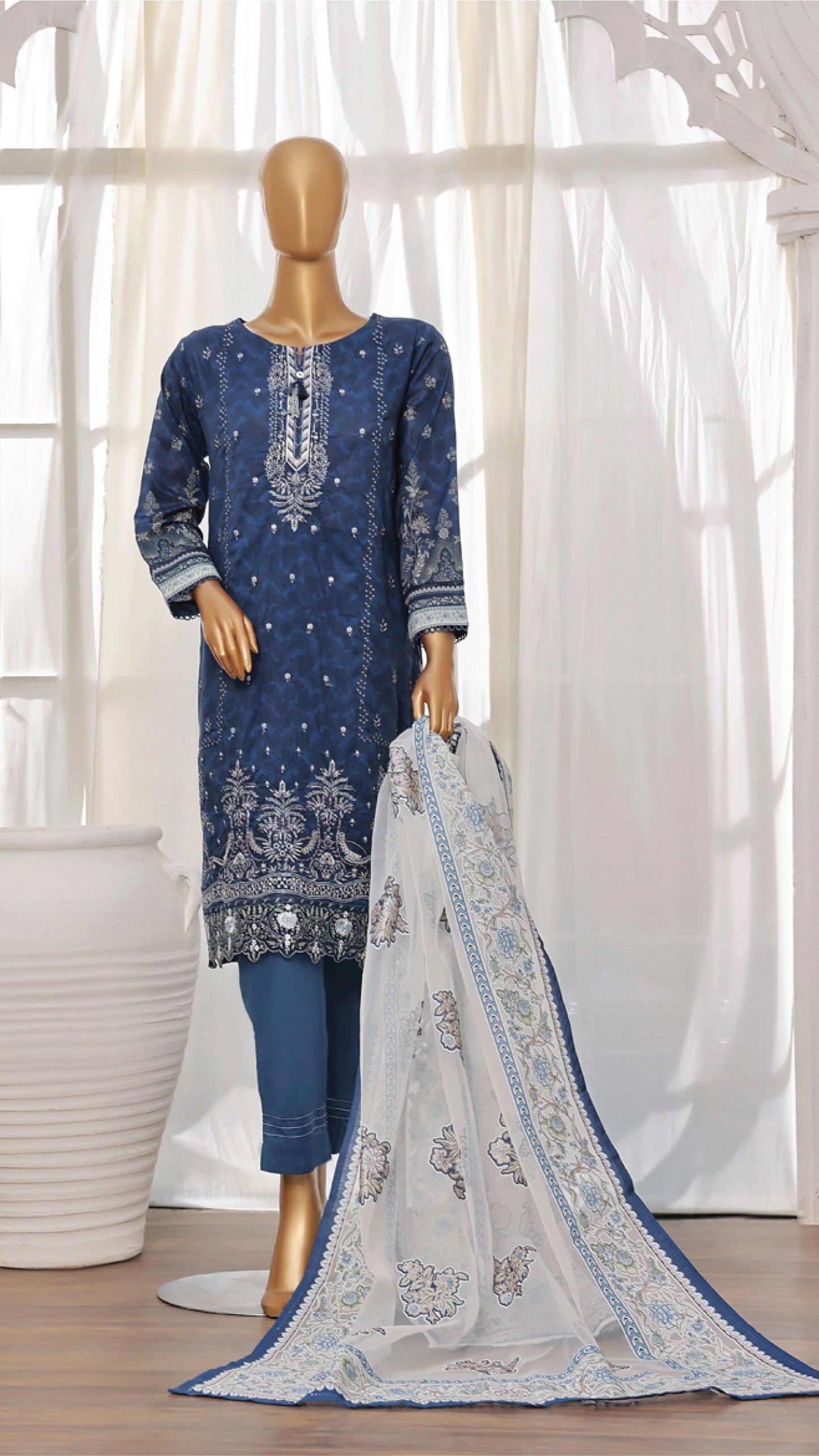 Embroidered Regular Wear Lawn from HZ Textile - 02