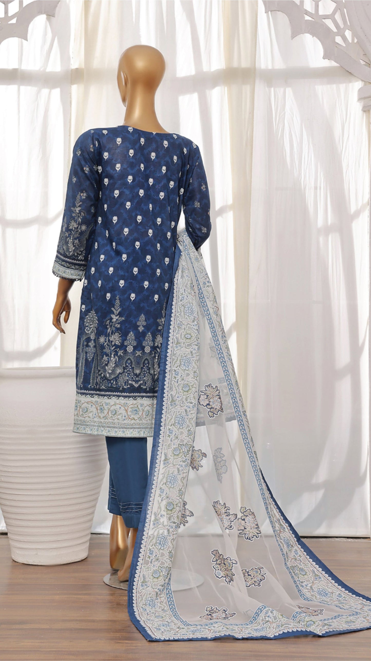 Embroidered Regular Wear Lawn from HZ Textile - 02