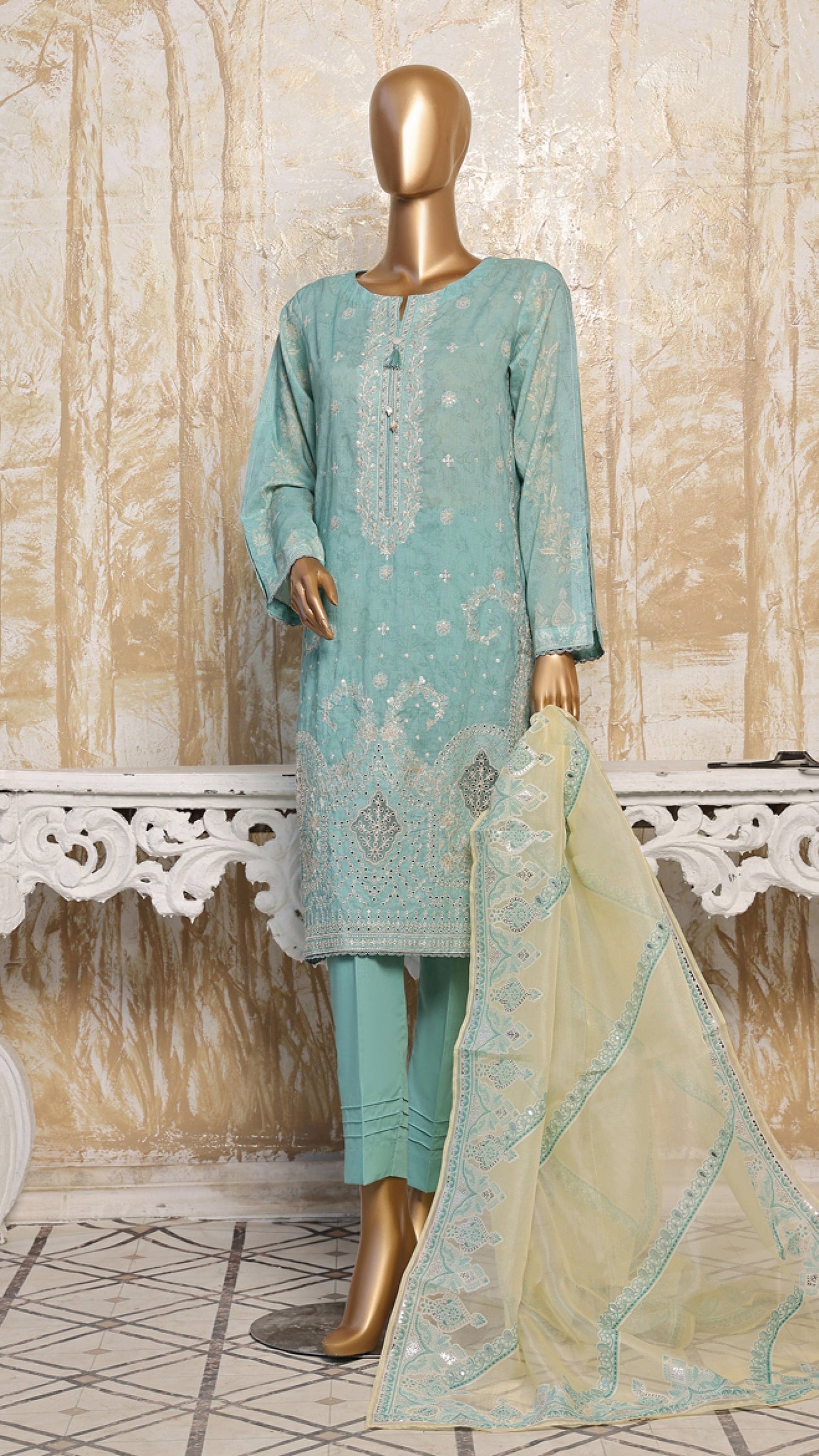 Embroidered Regular Wear Lawn from HZ Textile - 04
