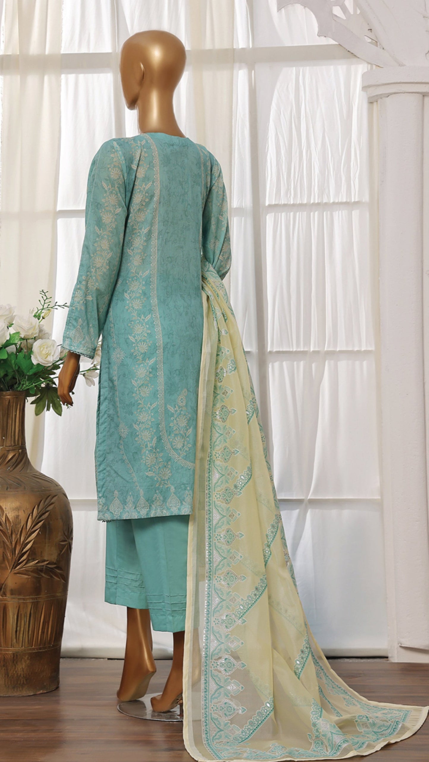 Embroidered Regular Wear Lawn from HZ Textile - 04
