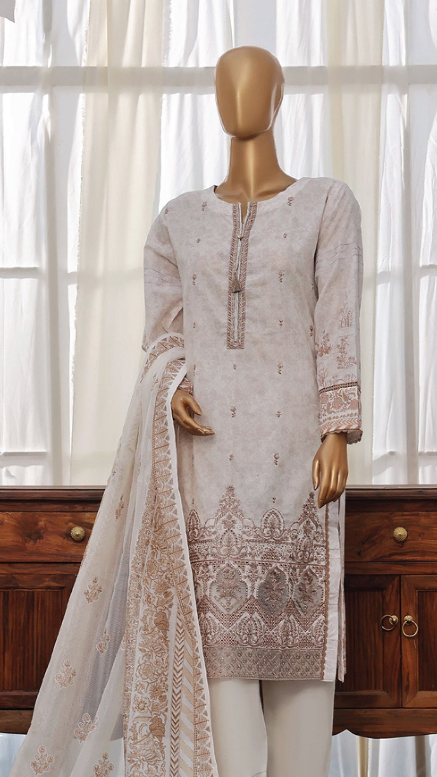 Embroidered Regular Wear Lawn from HZ Textile - 01