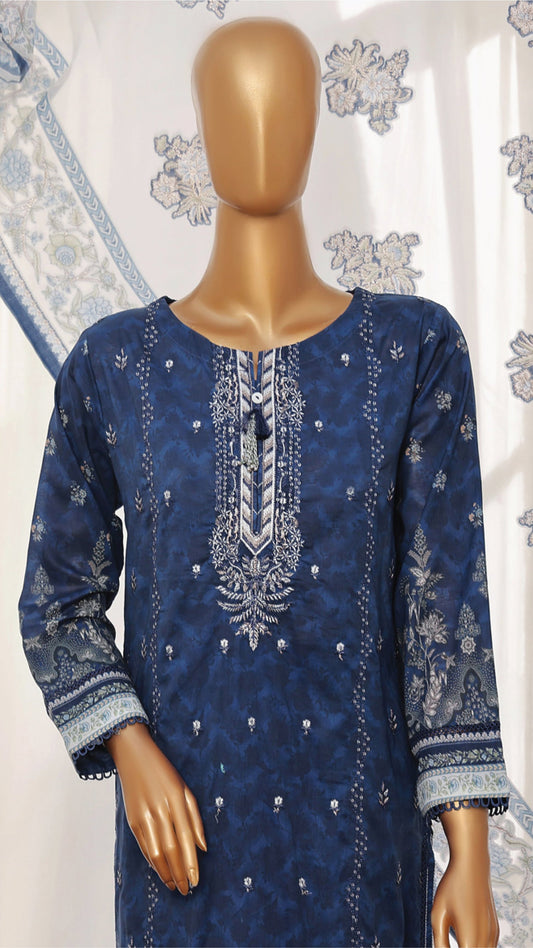 Embroidered Regular Wear Lawn from HZ Textile - 02